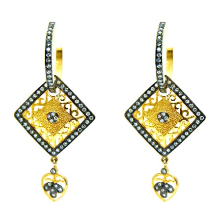 Geometric Gold Earrings